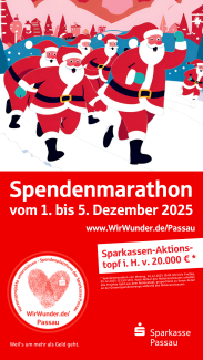 Spendenmarthon der Sparkasse Passau vom 01. bis 05. Dezember 2025